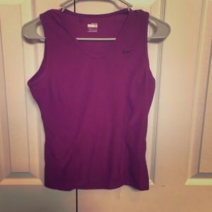 Purple, Nike tank top.